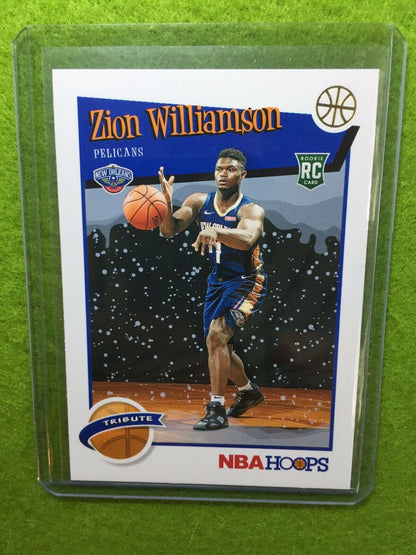 ZION WILLIAMSON ROOKIE CARD JERSEY #1 PELICANS SP RC 2019-20 Panini Hoops WINTER