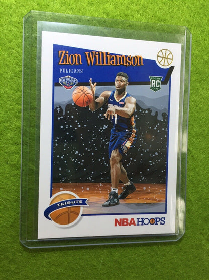 ZION WILLIAMSON ROOKIE CARD JERSEY #1 PELICANS SP RC 2019-20 Panini Hoops WINTER