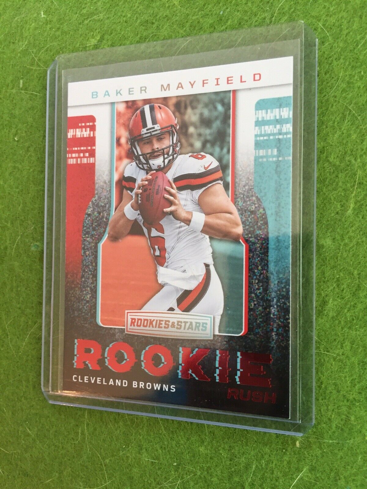 BAKER MAYFIELD ROOKIE RUSH Red Foil RC* Browns 2018 Panini ROOKIES & STARS #RR-1