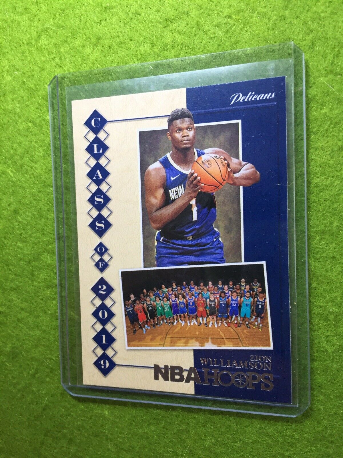 ZION WILLIAMSON ROOKIE CARD JERSEY #1 PELICANS RC 2019-20 NBA Hoops SILVER FOIL