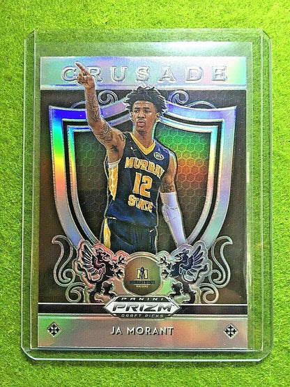 JA MORANT SILVER PRIZM ROOKIE CARD JERSEY #12 MS RC GRIZZLIES 2019 Prizm CRUSADE