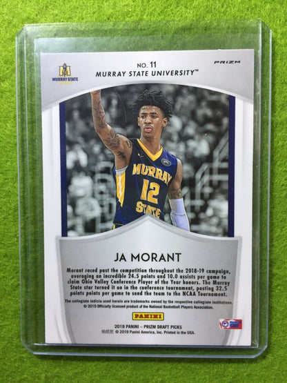 JA MORANT SILVER PRIZM ROOKIE CARD JERSEY #12 MS RC GRIZZLIES 2019 Prizm CRUSADE