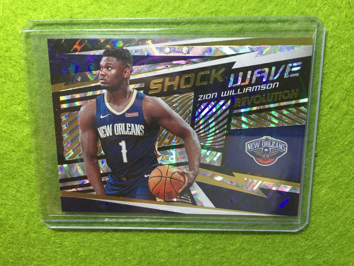 ZION WILLIAMSON PRIZM ROOKIE REFRACTOR 2019-20 Revolution FRACTAL SHOCK WAVE SP