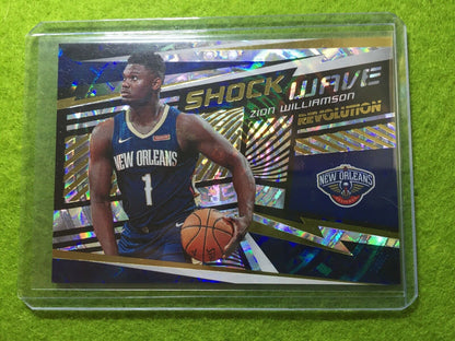 ZION WILLIAMSON PRIZM ROOKIE REFRACTOR 2019-20 Revolution FRACTAL SHOCK WAVE SP