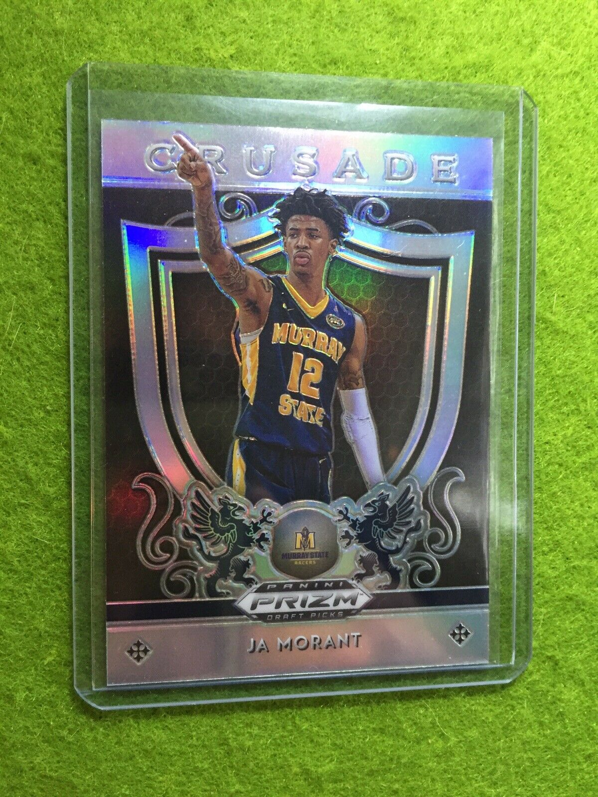 JA MORANT SILVER PRIZM ROOKIE CARD JERSEY #12 MS RC GRIZZLIES 2019 Prizm CRUSADE