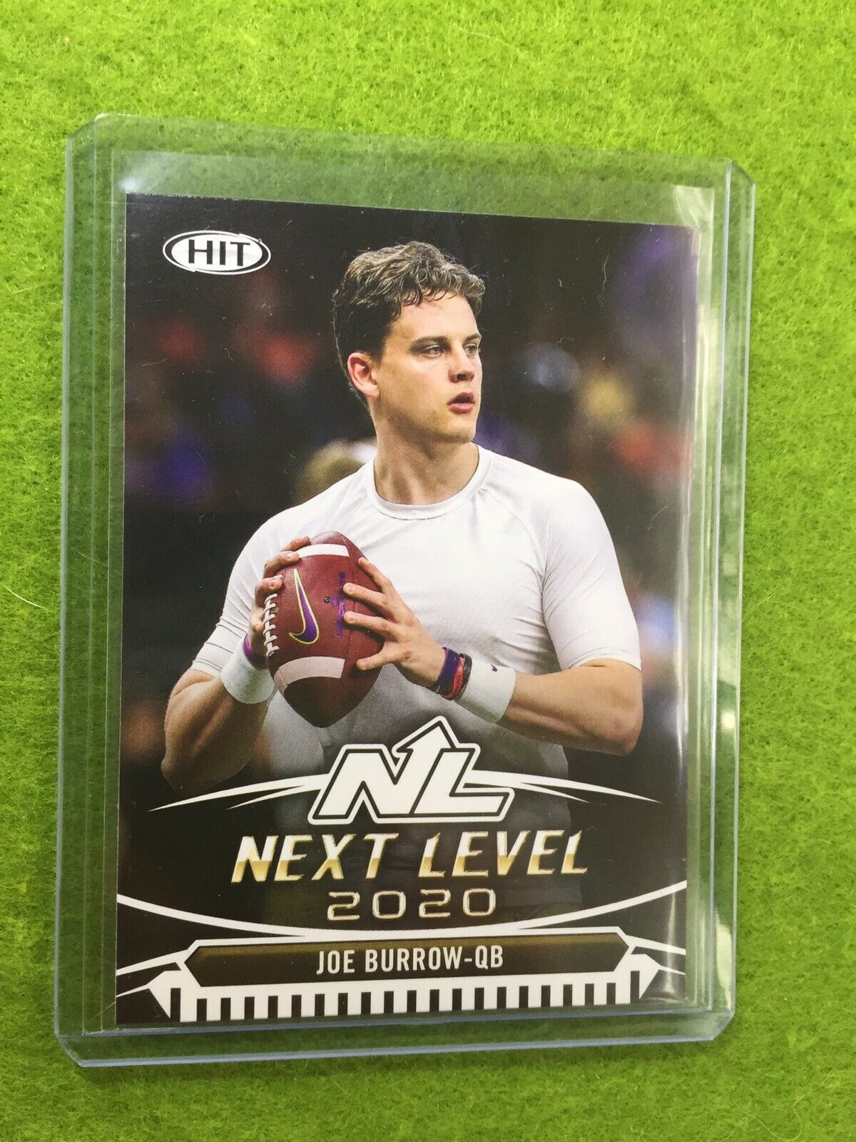 JOE BURROW ROOKIE CARD JERSEY #9 LSU RC 2020 Sage HIT Premier NEXT LEVEL BENGALS