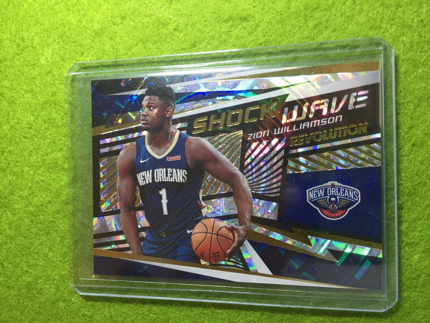 ZION WILLIAMSON PRIZM ROOKIE REFRACTOR 2019-20 Revolution FRACTAL SHOCK WAVE SP