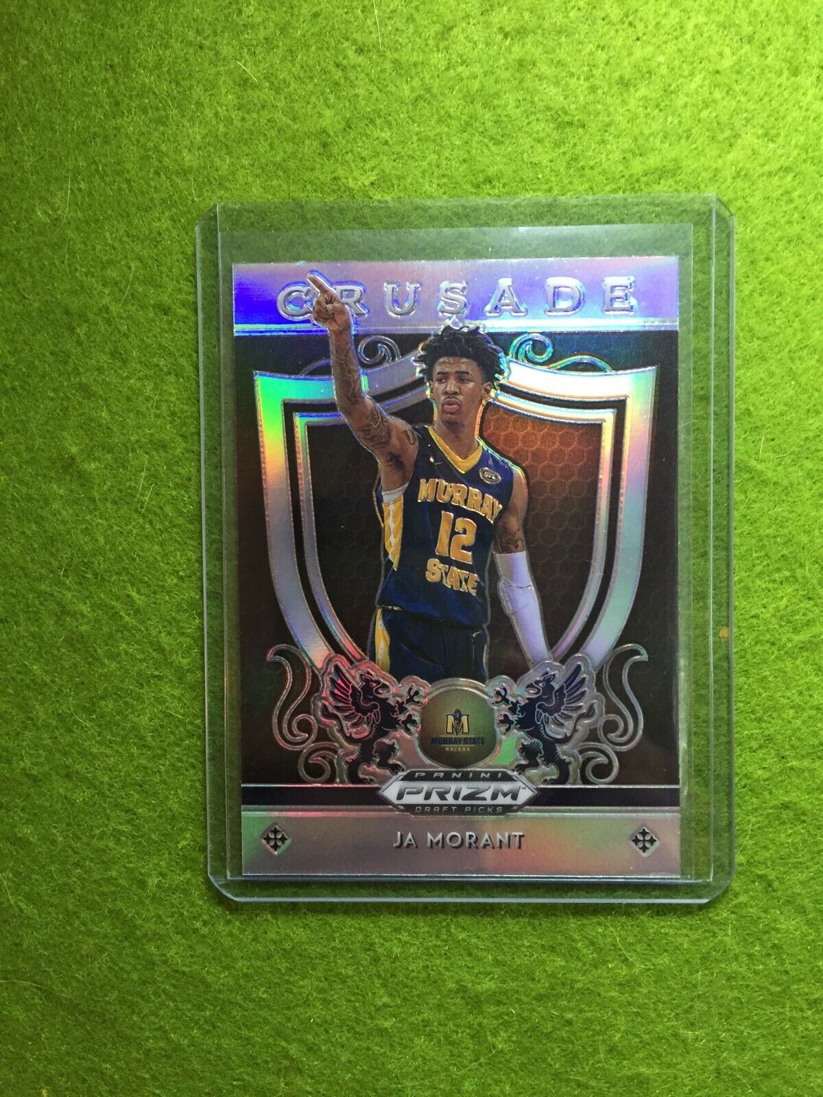 JA MORANT SILVER PRIZM ROOKIE CARD JERSEY #12 MS RC GRIZZLIES 2019 Prizm CRUSADE