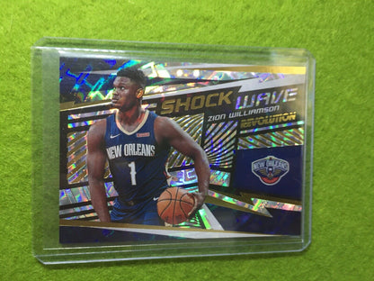 ZION WILLIAMSON PRIZM ROOKIE REFRACTOR 2019-20 Revolution FRACTAL SHOCK WAVE SP