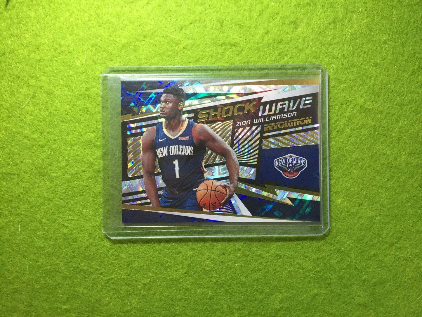 ZION WILLIAMSON PRIZM ROOKIE REFRACTOR 2019-20 Revolution FRACTAL SHOCK WAVE SP