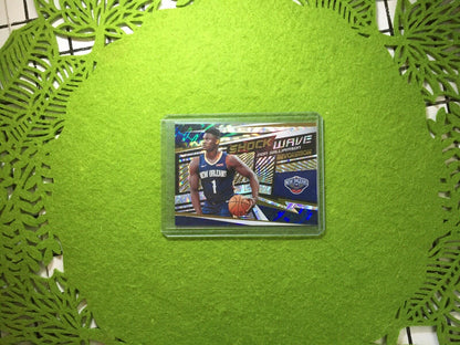 ZION WILLIAMSON PRIZM ROOKIE REFRACTOR 2019-20 Revolution FRACTAL SHOCK WAVE SP