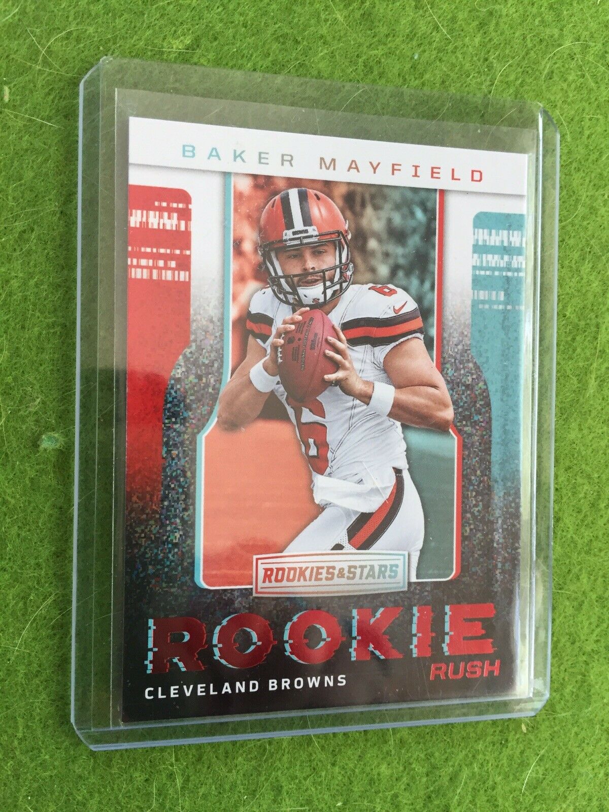 BAKER MAYFIELD ROOKIE RUSH Red Foil RC* Browns 2018 Panini ROOKIES & STARS #RR-1