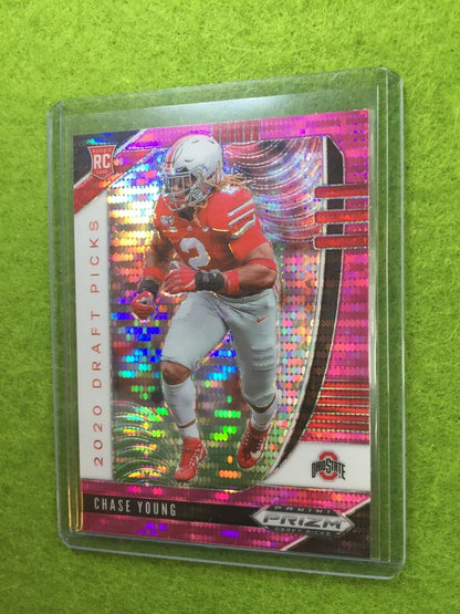 CHASE YOUNG PINK PULSAR PRIZM ROOKIE CARD JERSEY #2 OSU BUCS RC 2020 Prizm DP SP