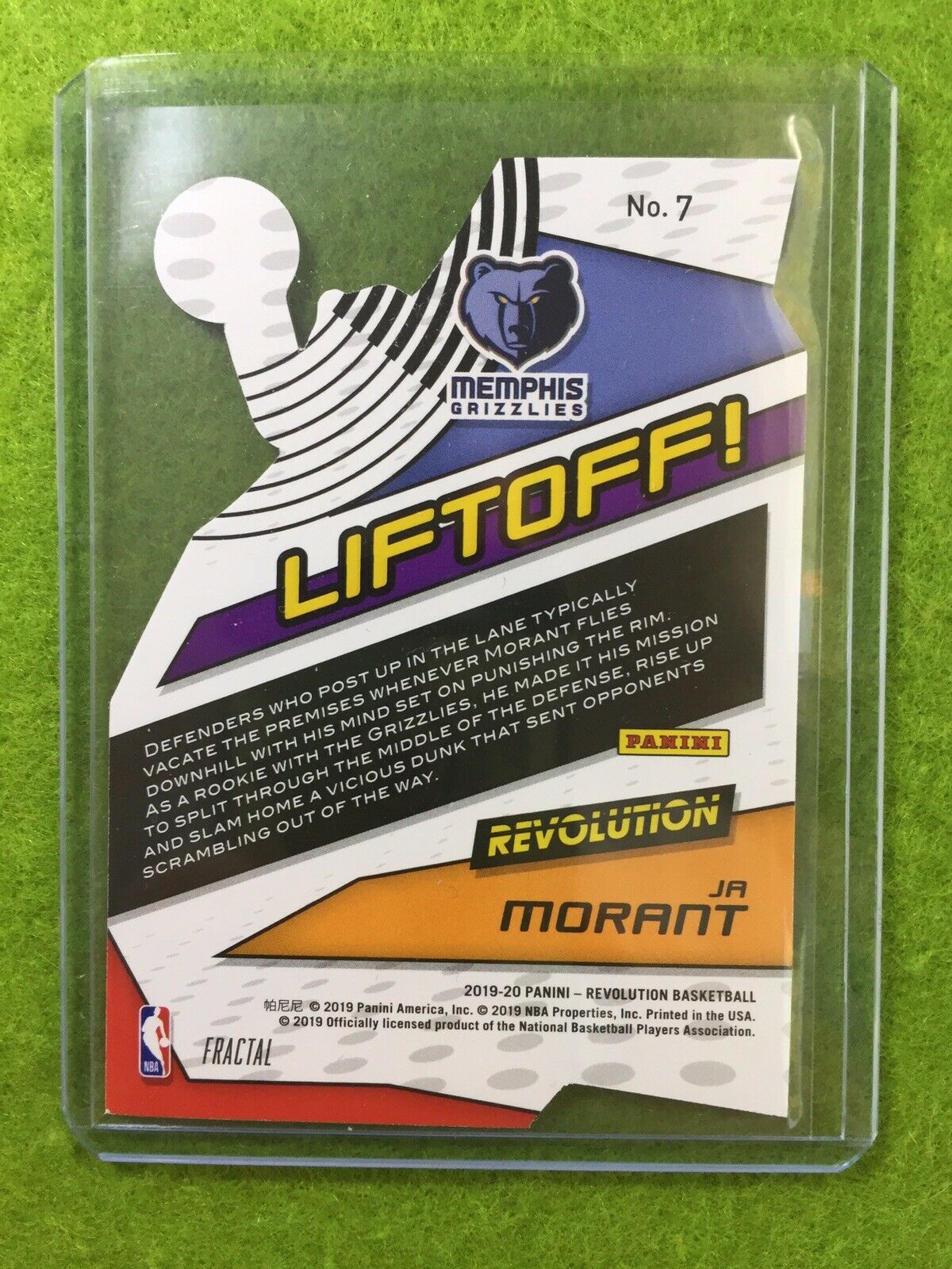 JA MORANT PRIZM ROOKIE CARD FRACTAL REFRACTOR RC 2019-20 Revolution LIFTOFF SSP