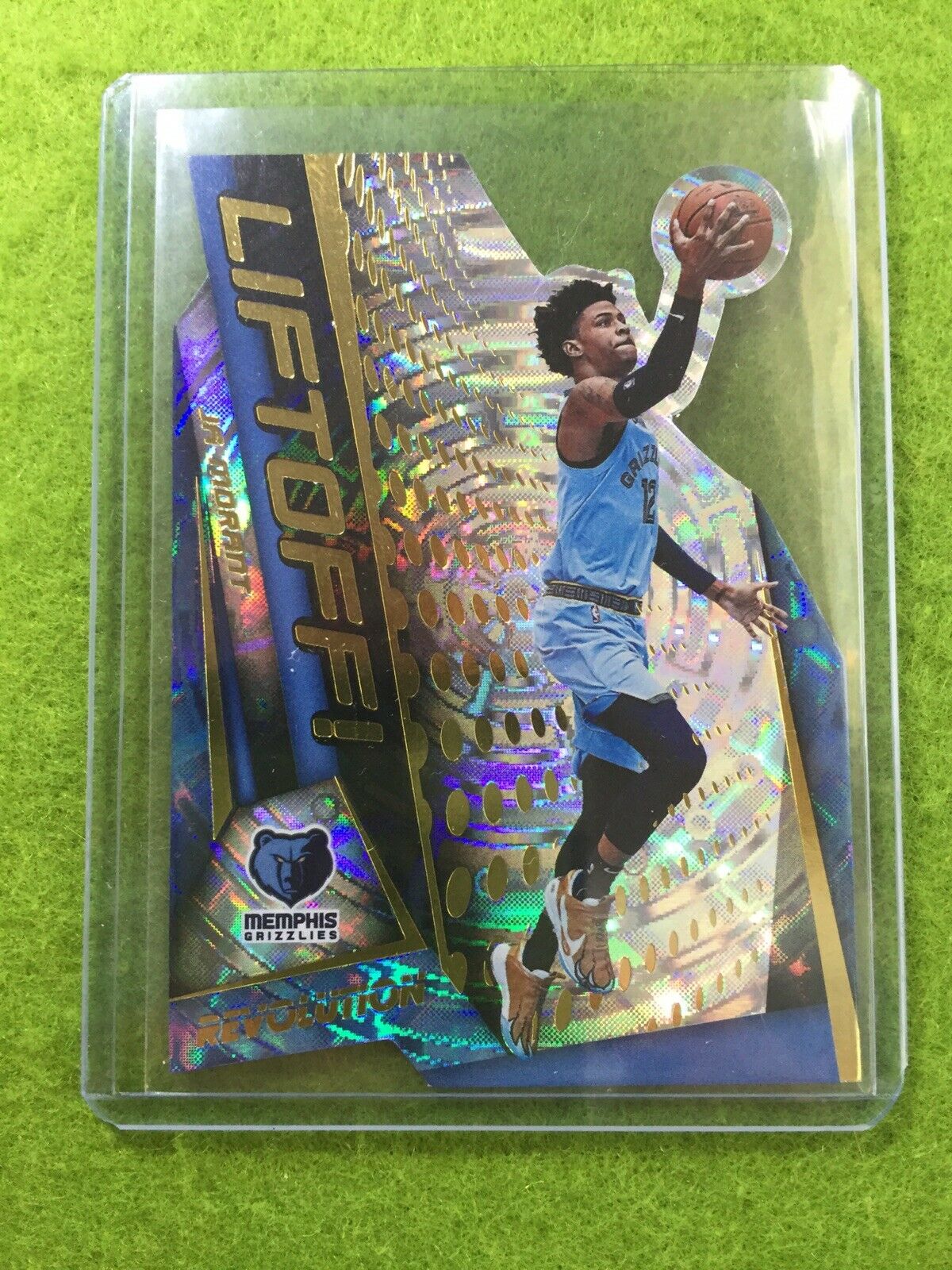 JA MORANT PRIZM ROOKIE CARD FRACTAL REFRACTOR RC 2019-20 Revolution LIFTOFF SSP