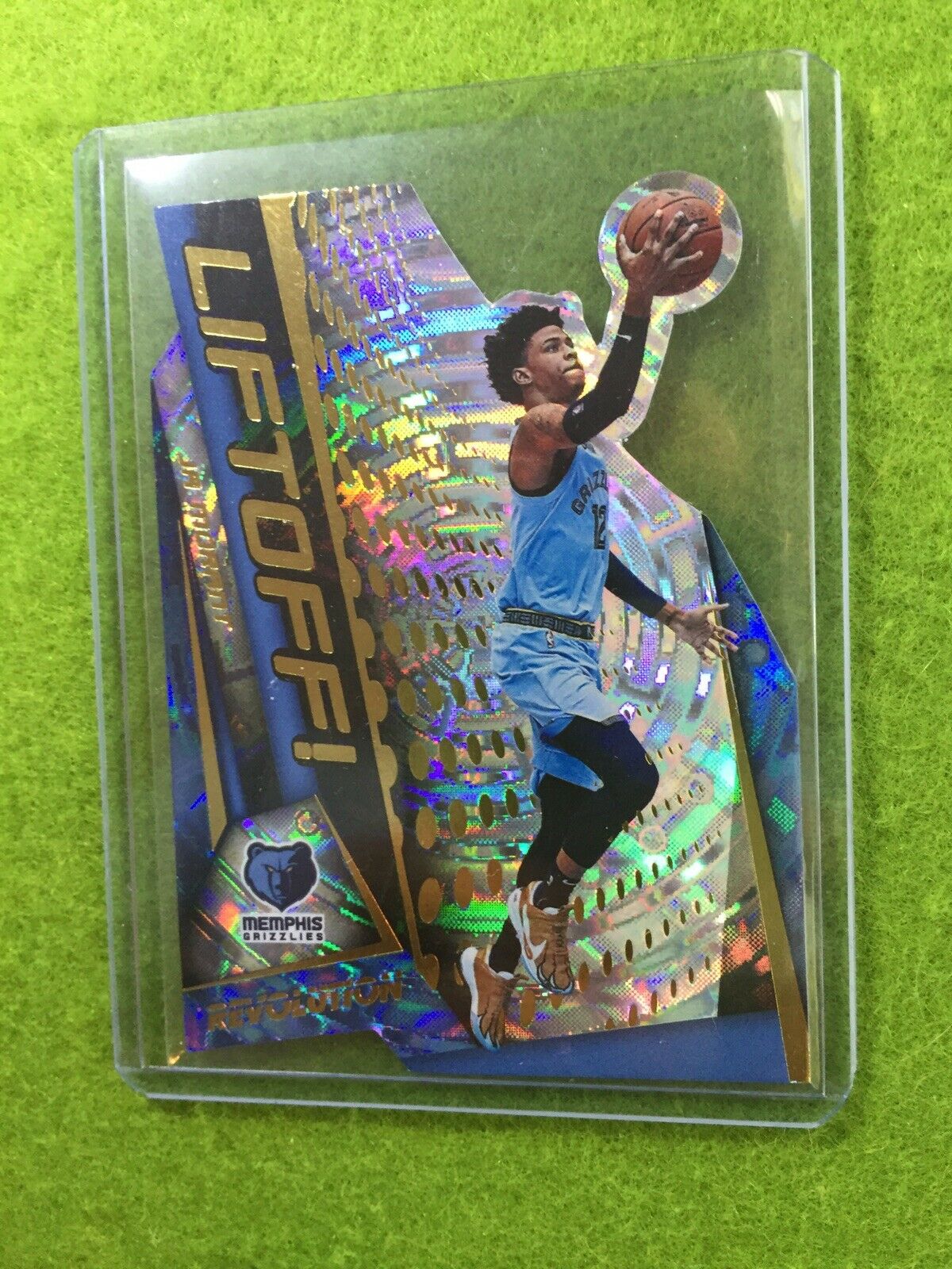 JA MORANT PRIZM ROOKIE CARD FRACTAL REFRACTOR RC 2019-20 Revolution LIFTOFF SSP