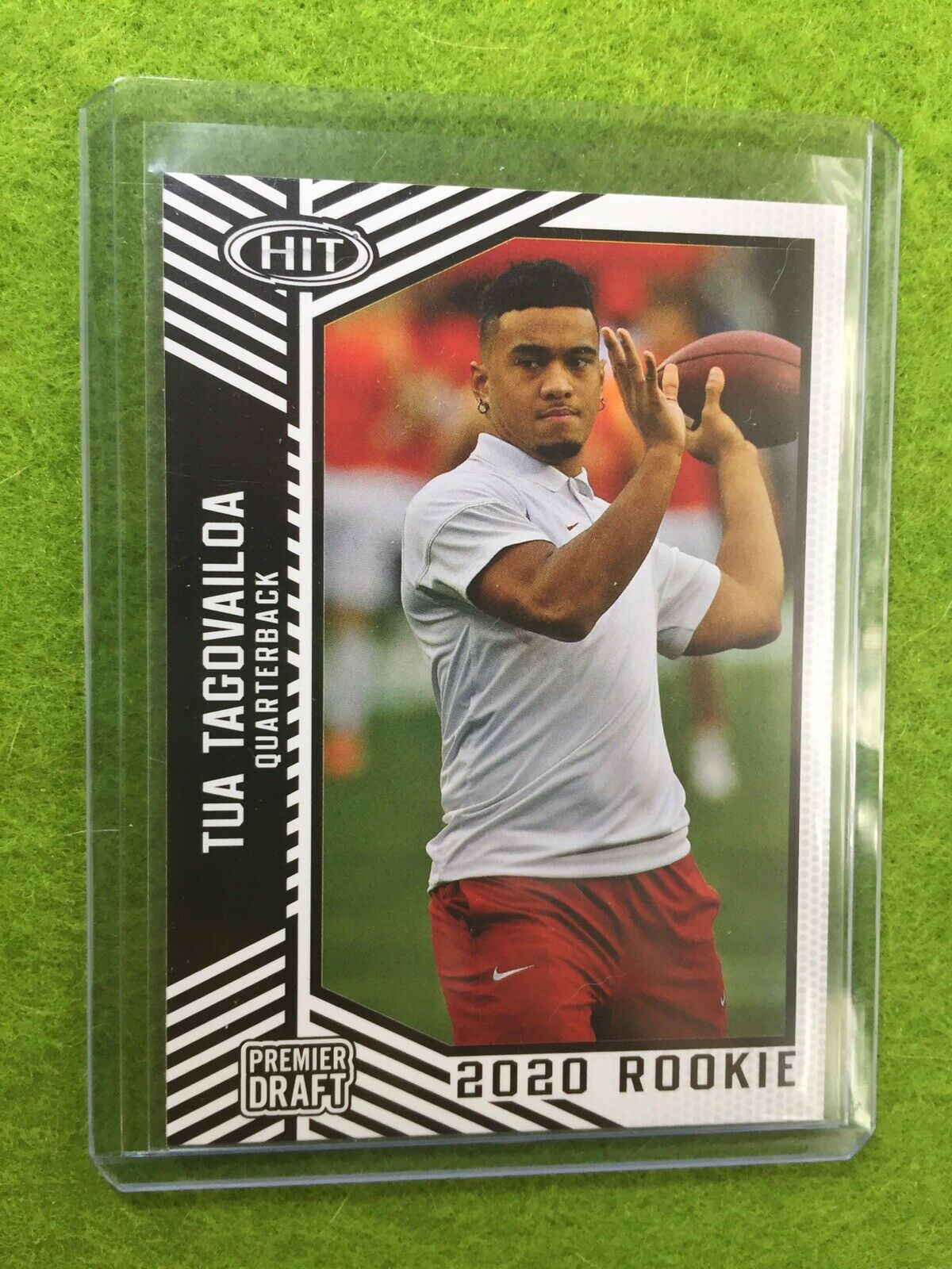 TUA TAGOVAILOA ROOKIE CARD JERSEY #13 ALABAMA RC 2020 Sage HIT Premier Draft #13