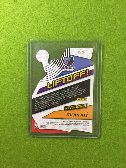 JA MORANT PRIZM ROOKIE CARD FRACTAL REFRACTOR RC 2019-20 Revolution LIFTOFF SSP