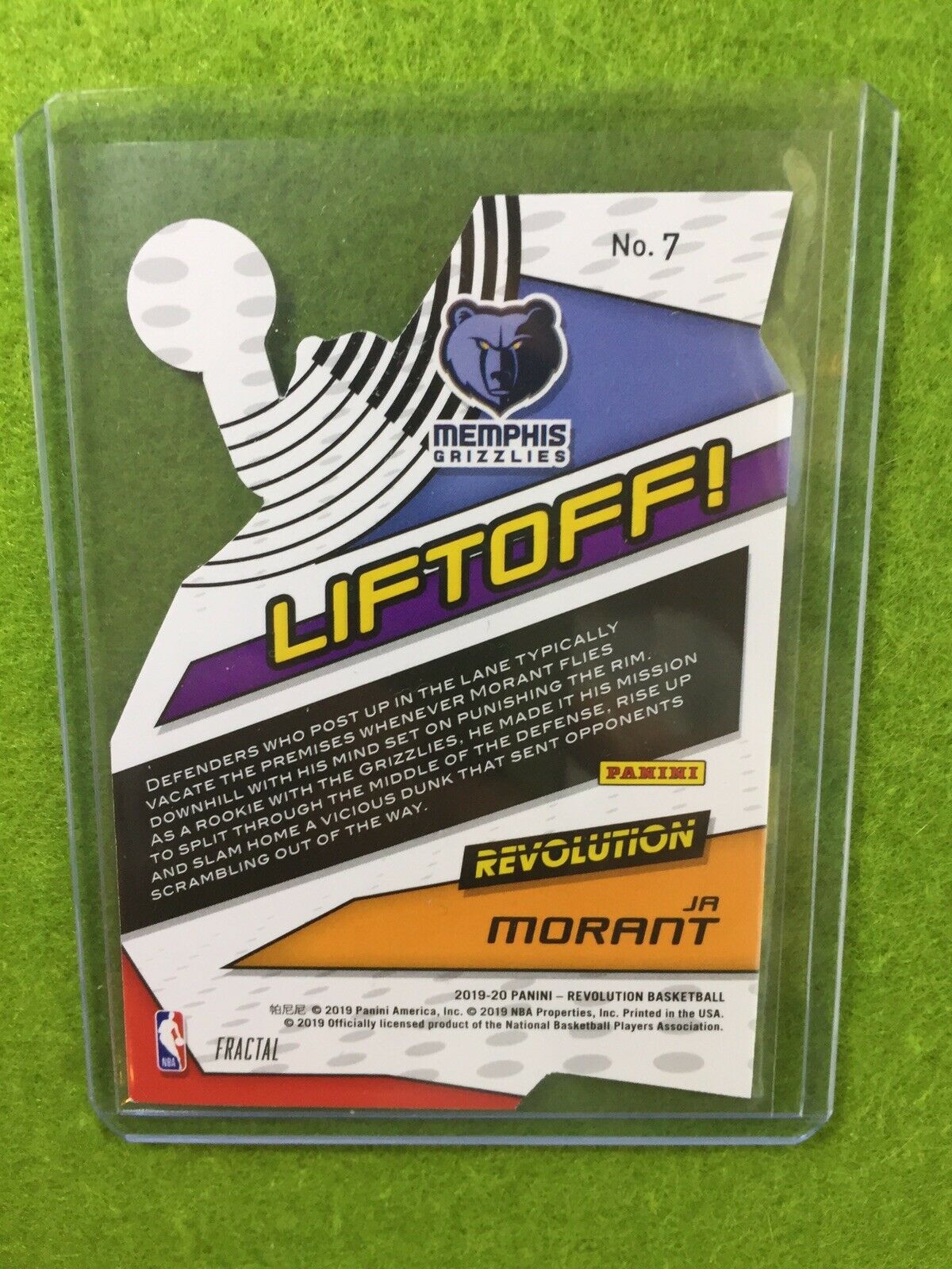 JA MORANT PRIZM ROOKIE CARD FRACTAL REFRACTOR RC 2019-20 Revolution LIFTOFF SSP