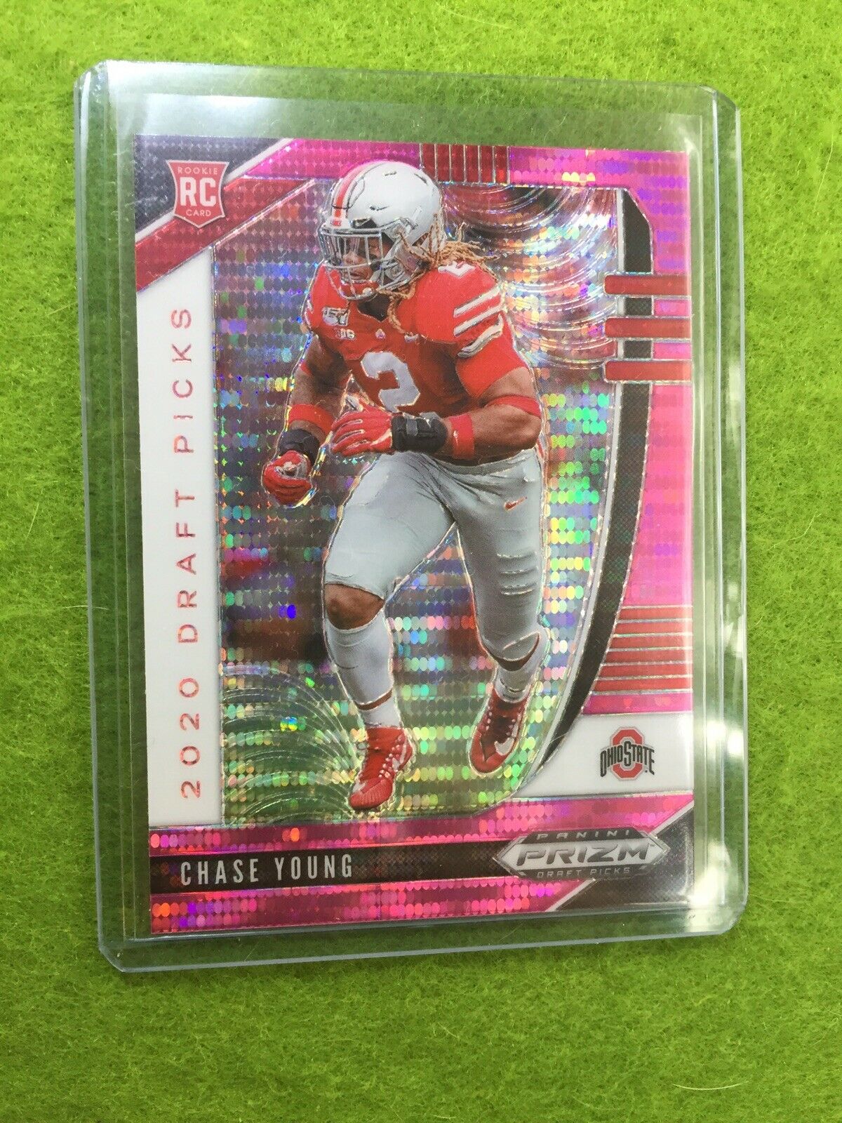 CHASE YOUNG PINK PULSAR PRIZM ROOKIE CARD JERSEY #2 OSU BUCS RC 2020 Prizm DP SP