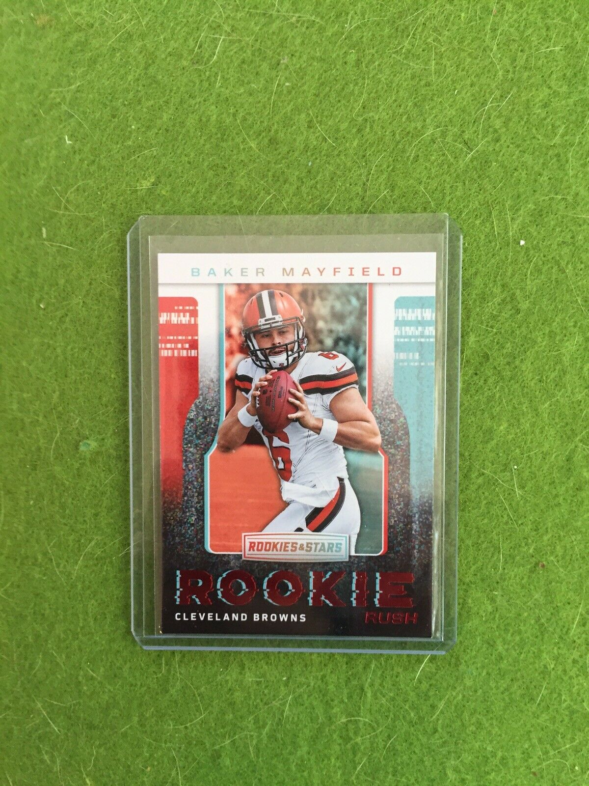 BAKER MAYFIELD ROOKIE RUSH Red Foil RC* Browns 2018 Panini ROOKIES & STARS #RR-1