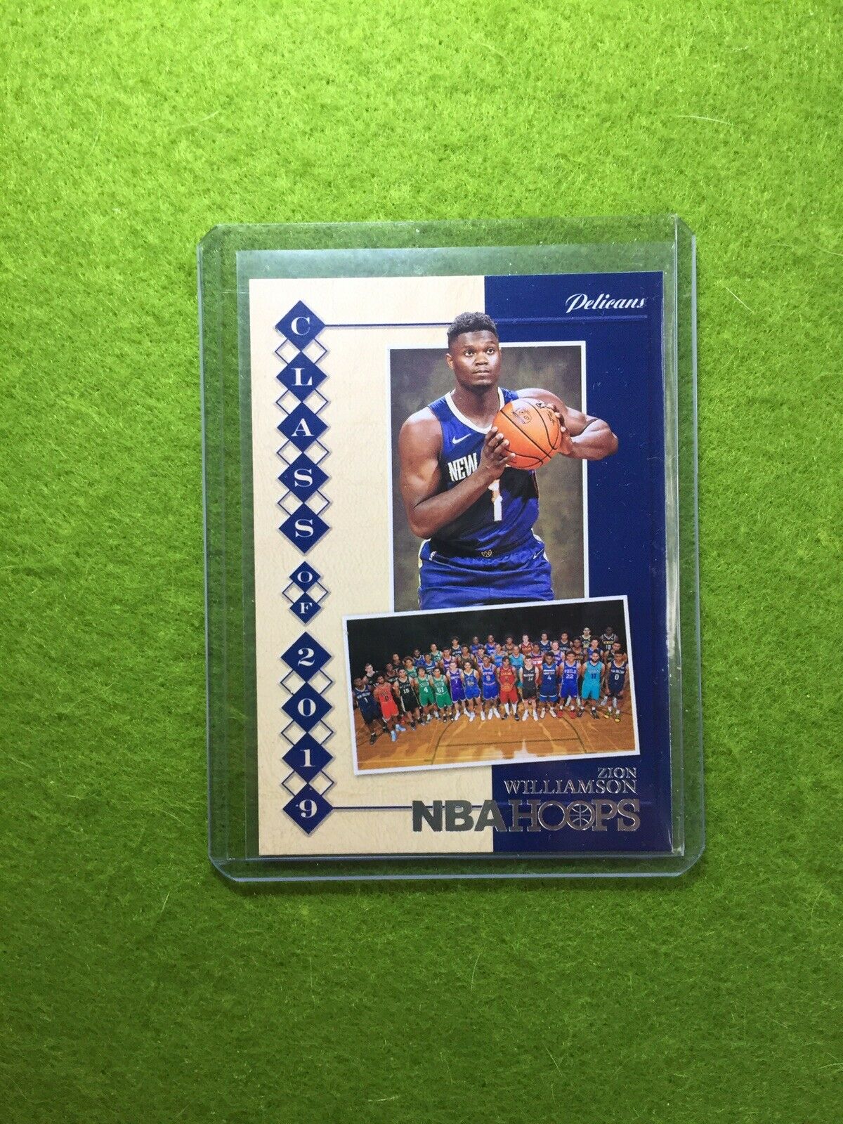 ZION WILLIAMSON ROOKIE CARD JERSEY #1 PELICANS RC 2019-20 NBA Hoops SILVER FOIL