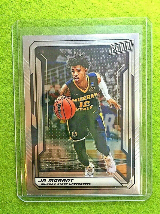 JA MORANT ROOKIE CARD JERSEY #12 MS SILVER CHROME SP GRIZZLIES 2019 National VIP