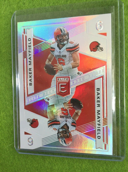 BAKER MAYFIELD PRIZM CARD JERSEY #6 REFRACTOR SSP BROWNS 2019 Donruss ELITE DECK