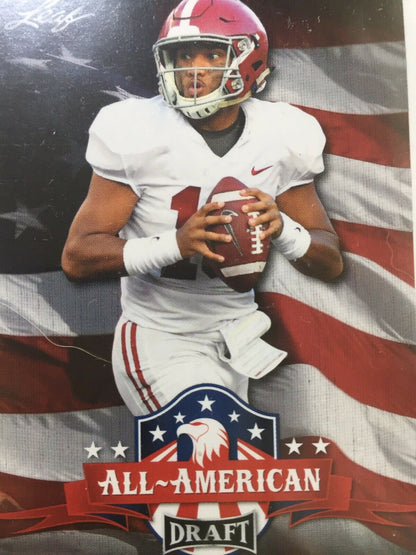 TUA TAGOVAILOA ROOKIE INSERT CARD JERSEY#13 ALABAMA 2020 Leaf Draft All American