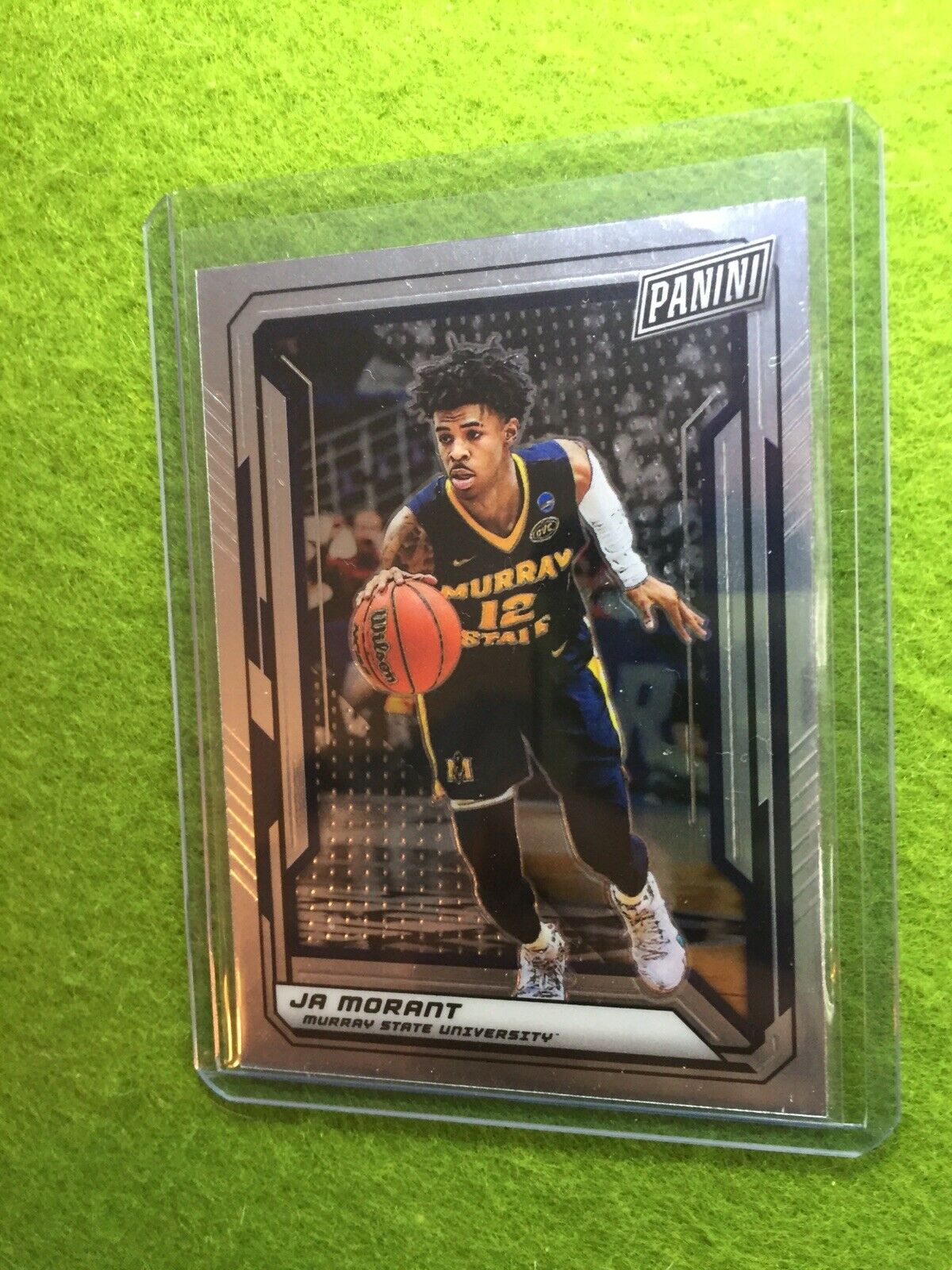 JA MORANT ROOKIE CARD JERSEY #12 MS SILVER CHROME SP GRIZZLIES 2019 National VIP