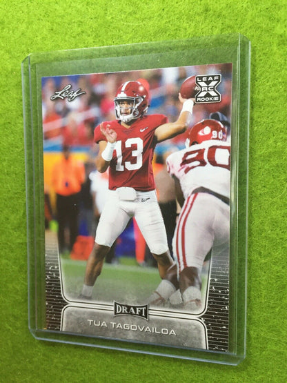 TUA TAGOVAILOA ROOKIE CARD JERSEY #13 ALABAMA RC 2020 Leaf Draft Football rookie