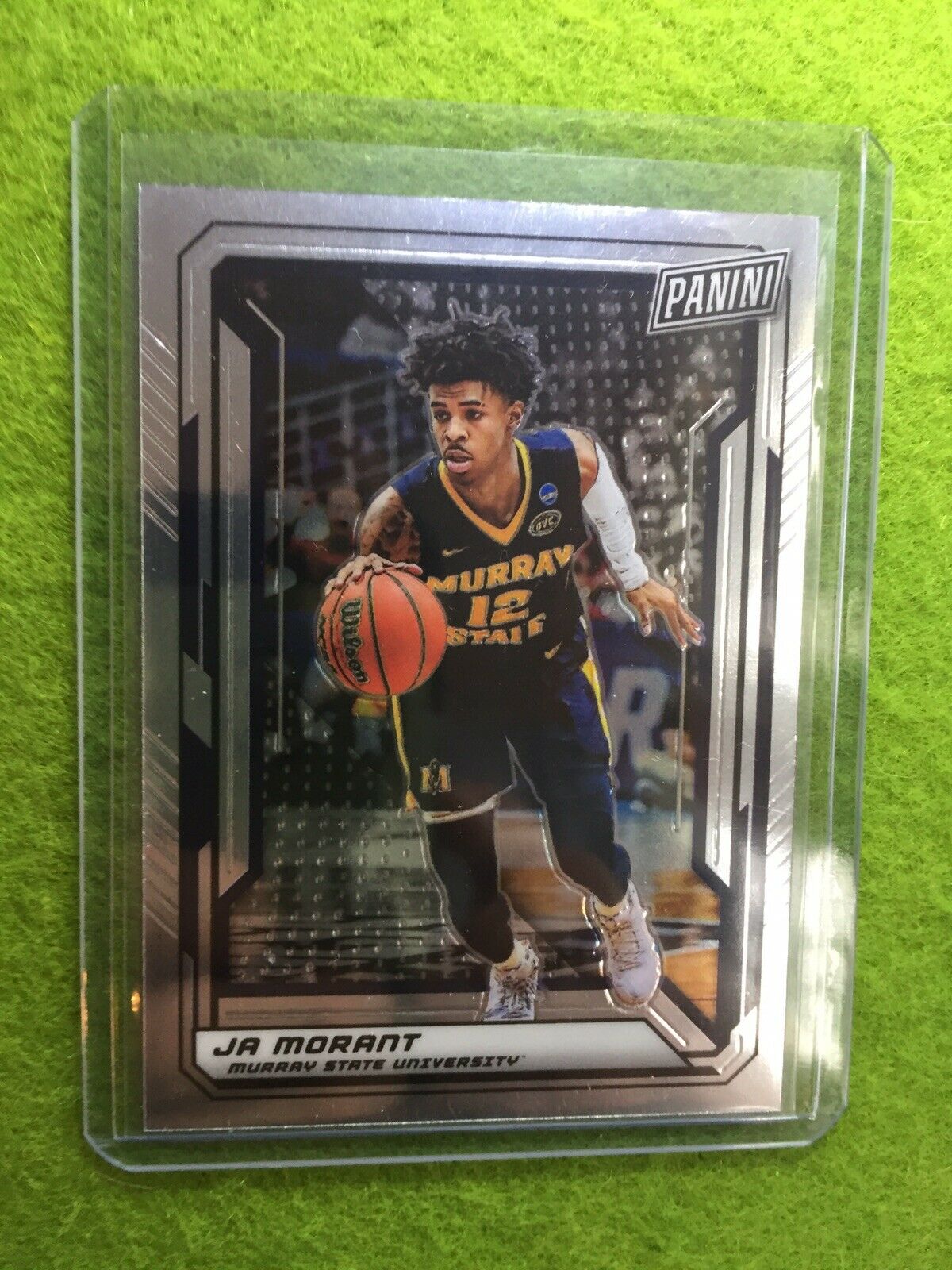 JA MORANT ROOKIE CARD JERSEY #12 MS SILVER CHROME SP GRIZZLIES 2019 National VIP