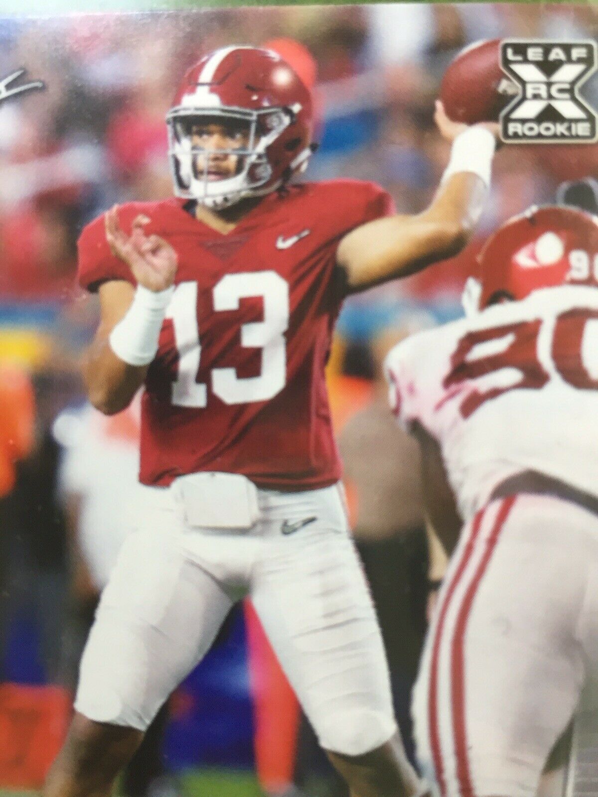 TUA TAGOVAILOA ROOKIE CARD JERSEY #13 ALABAMA RC 2020 Leaf Draft Football rookie