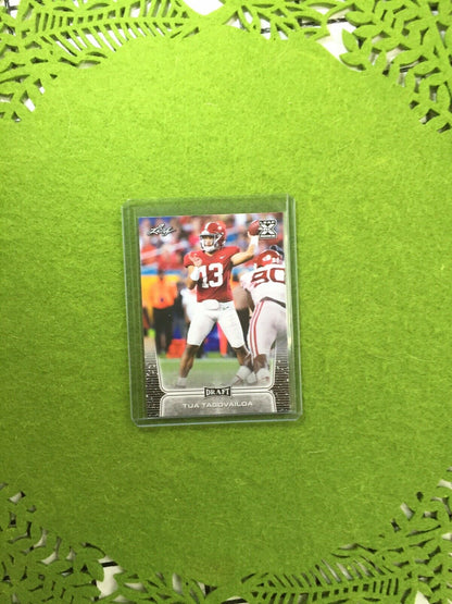 TUA TAGOVAILOA ROOKIE CARD JERSEY #13 ALABAMA RC 2020 Leaf Draft Football rookie