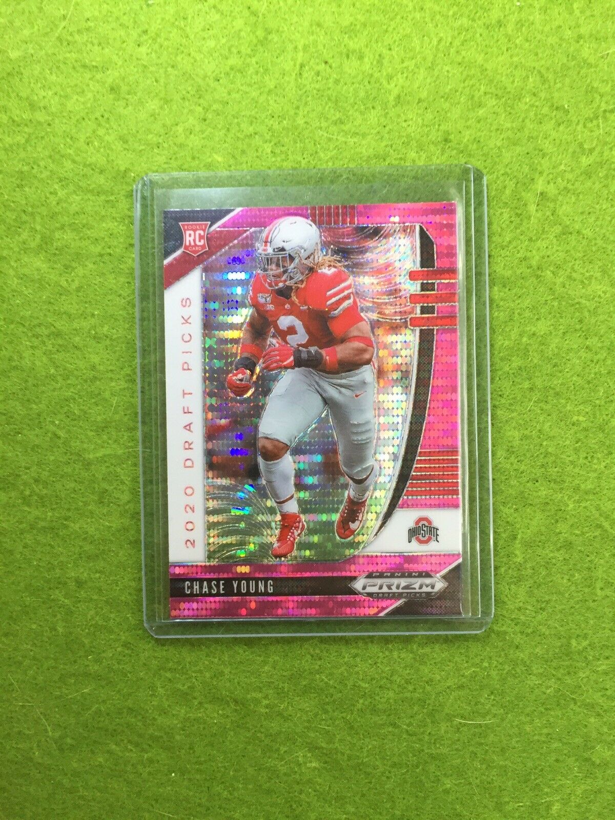 CHASE YOUNG PINK PULSAR PRIZM ROOKIE CARD JERSEY #2 OSU BUCS RC 2020 Prizm DP SP