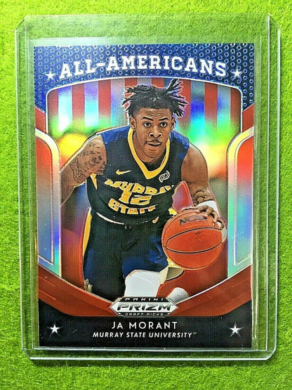 JA MORANT PRIZM ROOKIE CARD JERSEY #12 MURRAY STATE RC GRIZZLIES 2019 Prizm RED