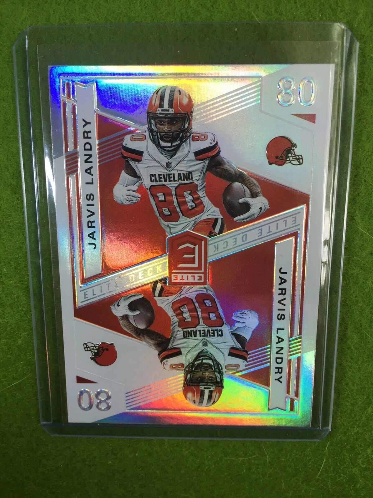 JARVIS LANDRY BROWNS JERSEY#80 CARD PRIZM Baker Mayfield's WR 2019 ELITE DECK SP