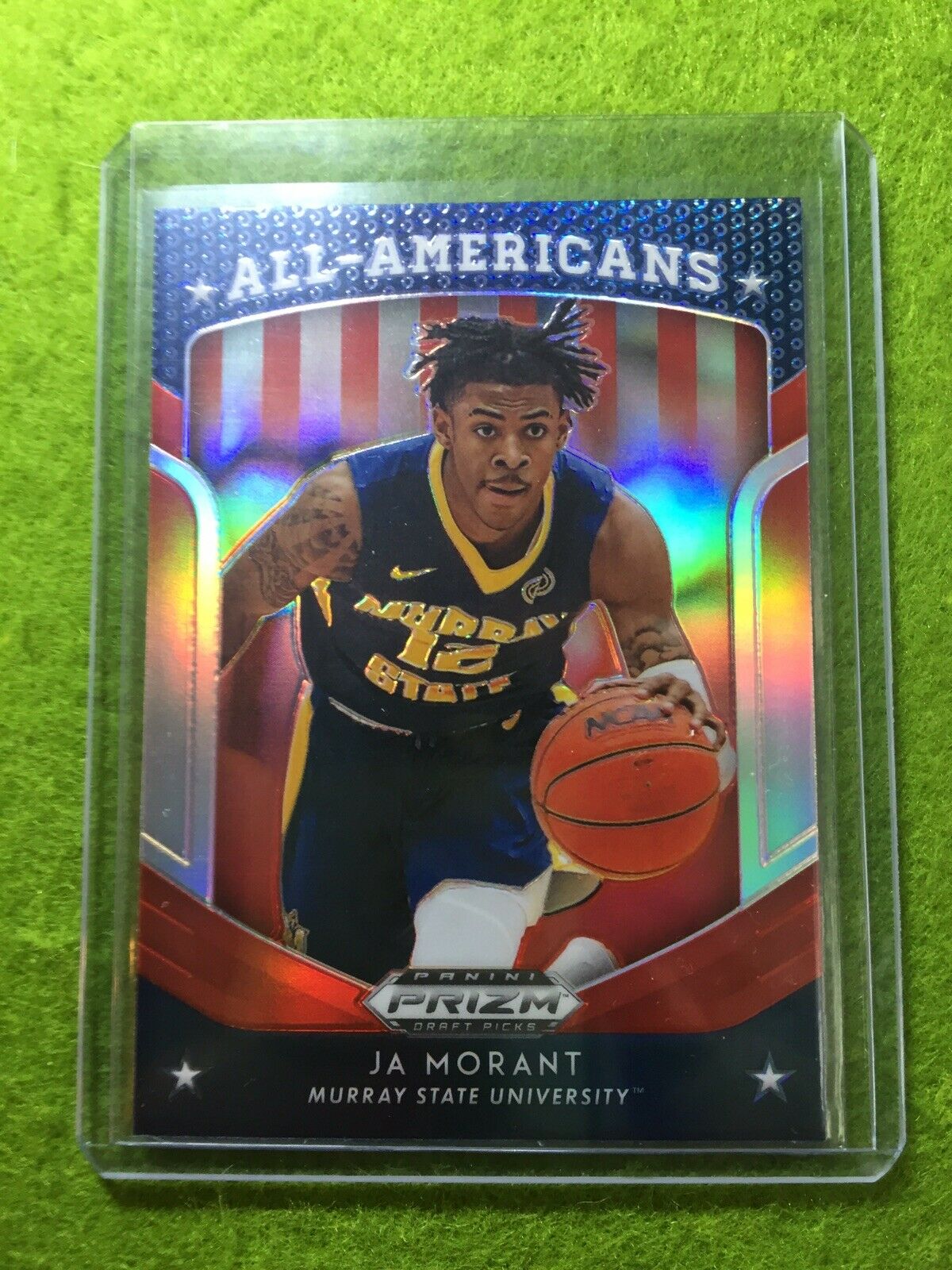 JA MORANT PRIZM ROOKIE CARD JERSEY #12 MURRAY STATE RC GRIZZLIES 2019 Prizm RED