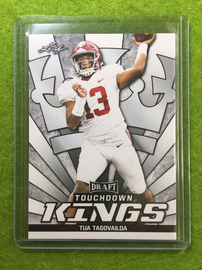 TUA TAGOVAILOA RC ROOKIE CARD JERSEY#13 ALABAMA 2020 Leaf TOUCHDOWN KINGS INSERT