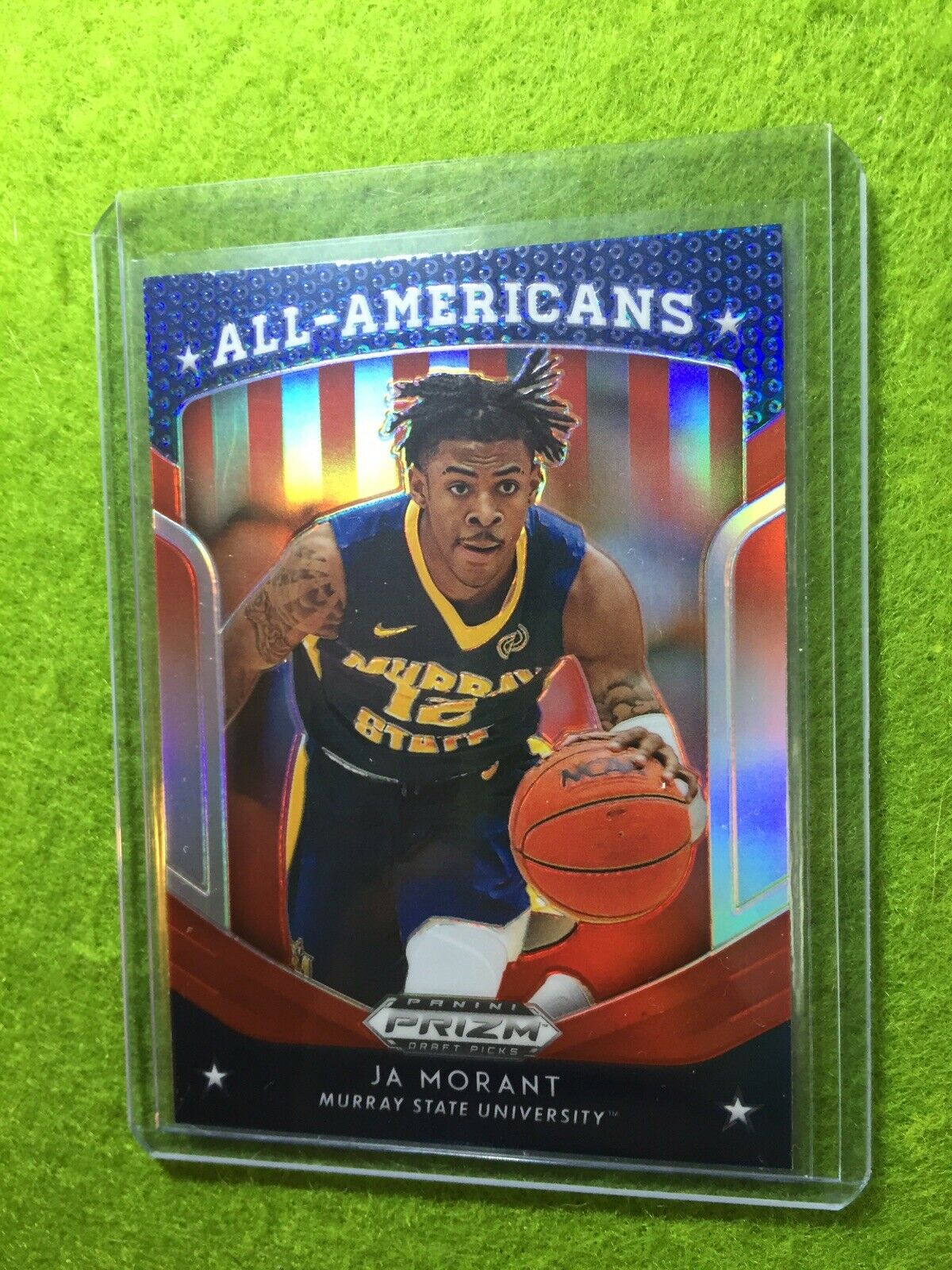 JA MORANT PRIZM ROOKIE CARD JERSEY #12 MURRAY STATE RC GRIZZLIES 2019 Prizm RED