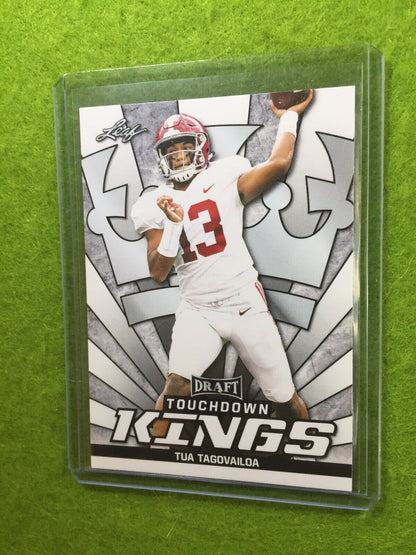 TUA TAGOVAILOA RC ROOKIE CARD JERSEY#13 ALABAMA 2020 Leaf TOUCHDOWN KINGS INSERT