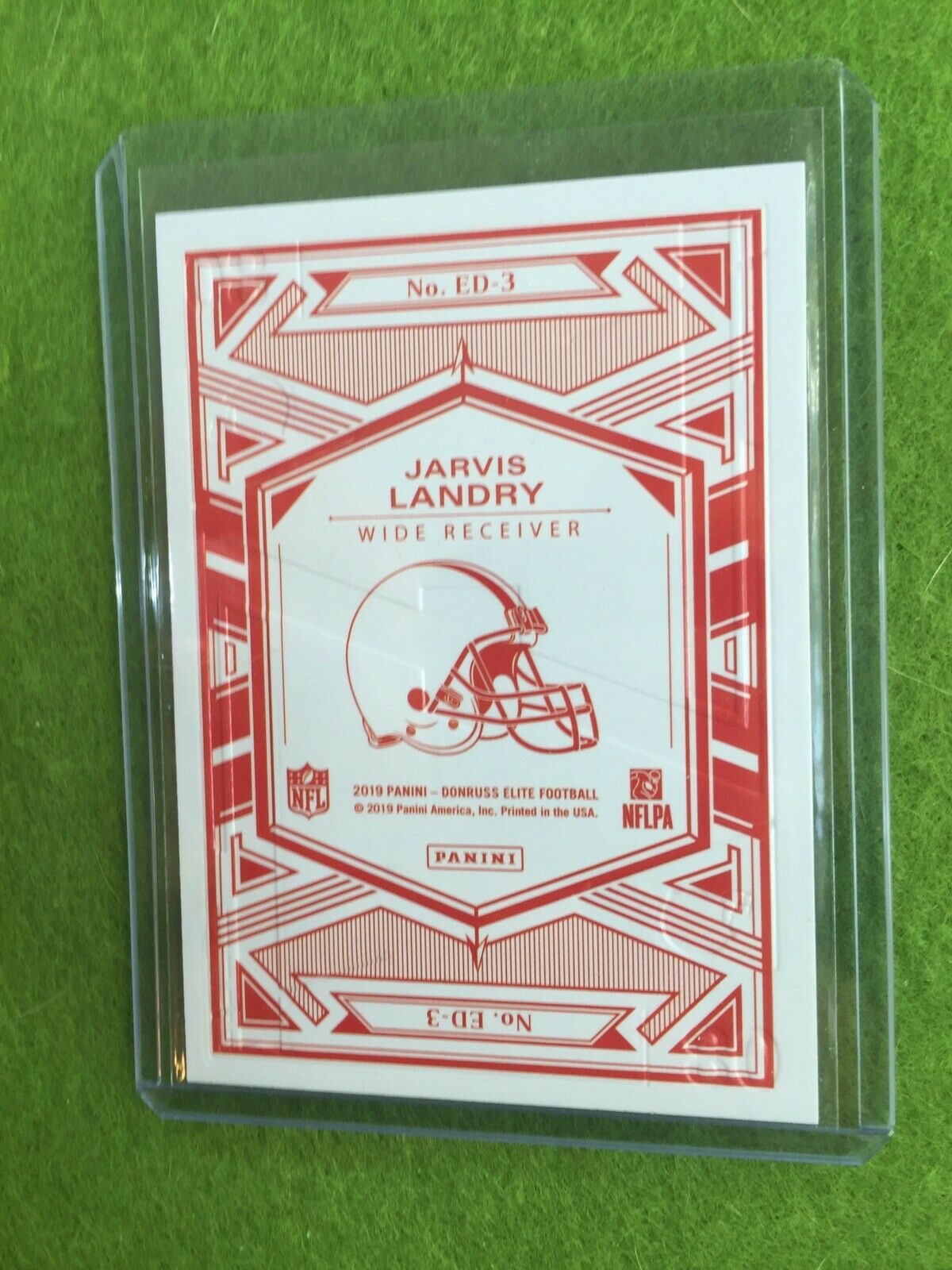 JARVIS LANDRY BROWNS JERSEY#80 CARD PRIZM Baker Mayfield's WR 2019 ELITE DECK SP