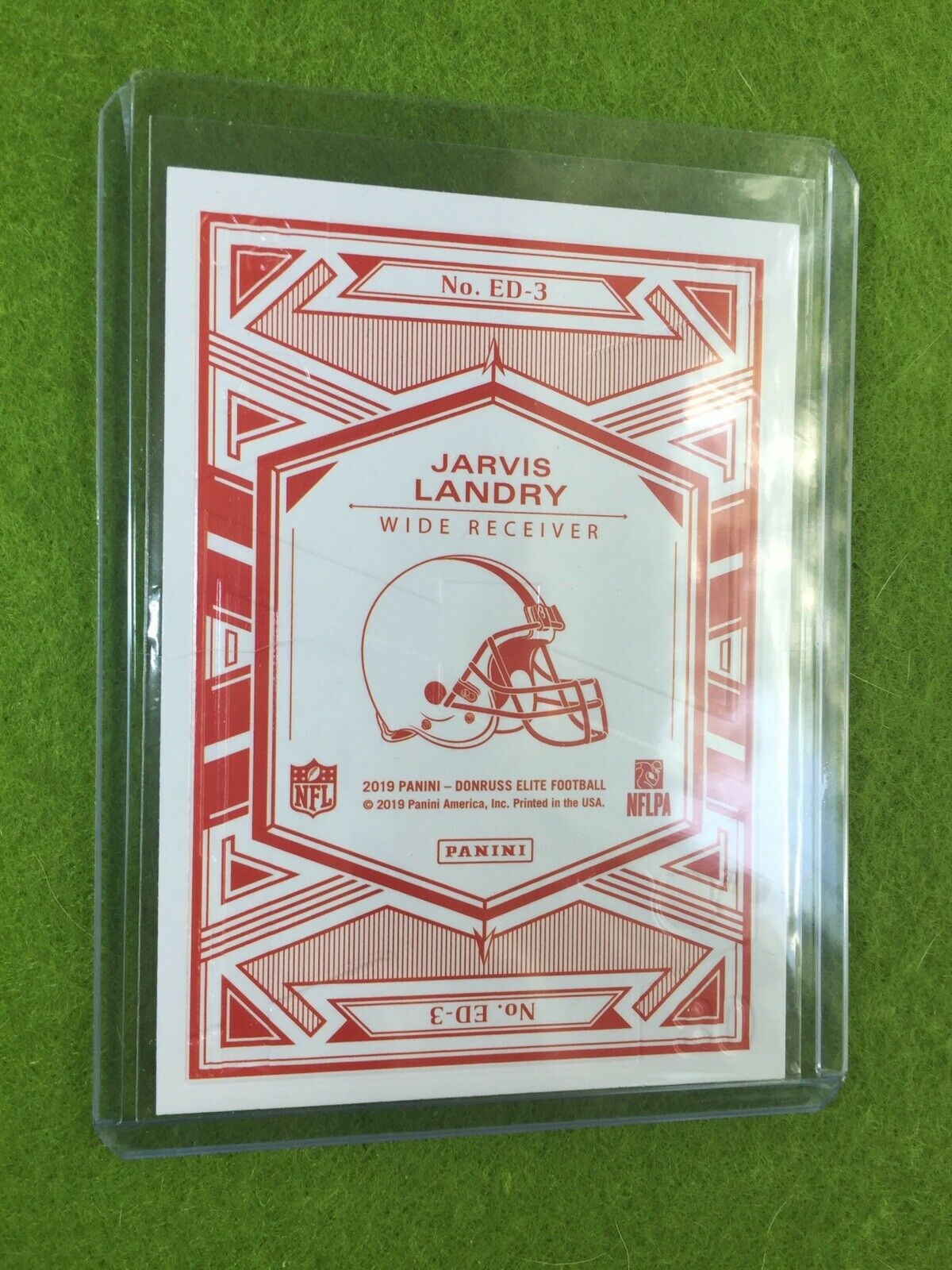 JARVIS LANDRY BROWNS JERSEY#80 CARD PRIZM Baker Mayfield's WR 2019 ELITE DECK SP