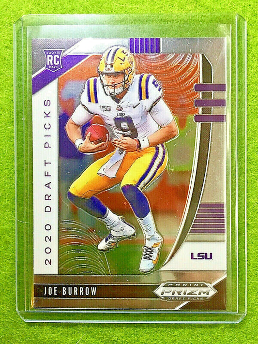 JOE BURROW PRIZM ROOKIE CARD JERSEY #9 LSU RC 2020 Panini Prizm DP BENGALS #1 rc