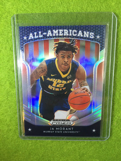 JA MORANT SILVER PRIZM ROOKIE CARD JERSEY #12 GRIZZLIES SP 2019 Prizm DraftPicks