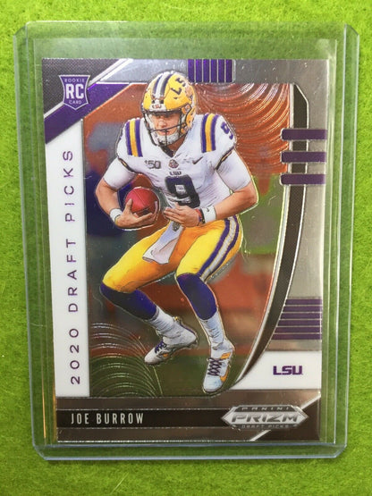 JOE BURROW PRIZM ROOKIE CARD JERSEY #9 LSU RC 2020 Panini Prizm DP BENGALS #1 rc