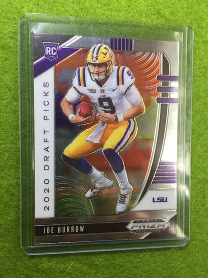 JOE BURROW PRIZM ROOKIE CARD JERSEY #9 LSU RC 2020 Panini Prizm DP BENGALS #1 rc