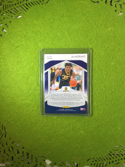 JA MORANT SILVER PRIZM ROOKIE CARD JERSEY #12 GRIZZLIES SP 2019 Prizm DraftPicks