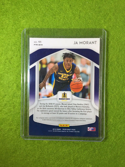 JA MORANT SILVER PRIZM ROOKIE CARD JERSEY #12 GRIZZLIES SP 2019 Prizm DraftPicks