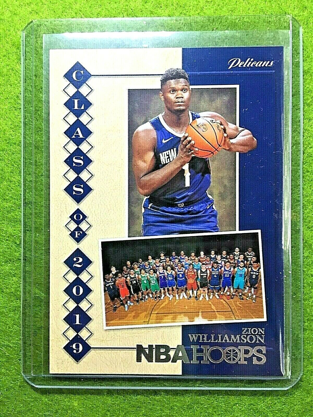 ZION WILLIAMSON ROOKIE CARD JERSEY #1 PELICANS RC 2019-20 NBA Hoops SILVER FOIL